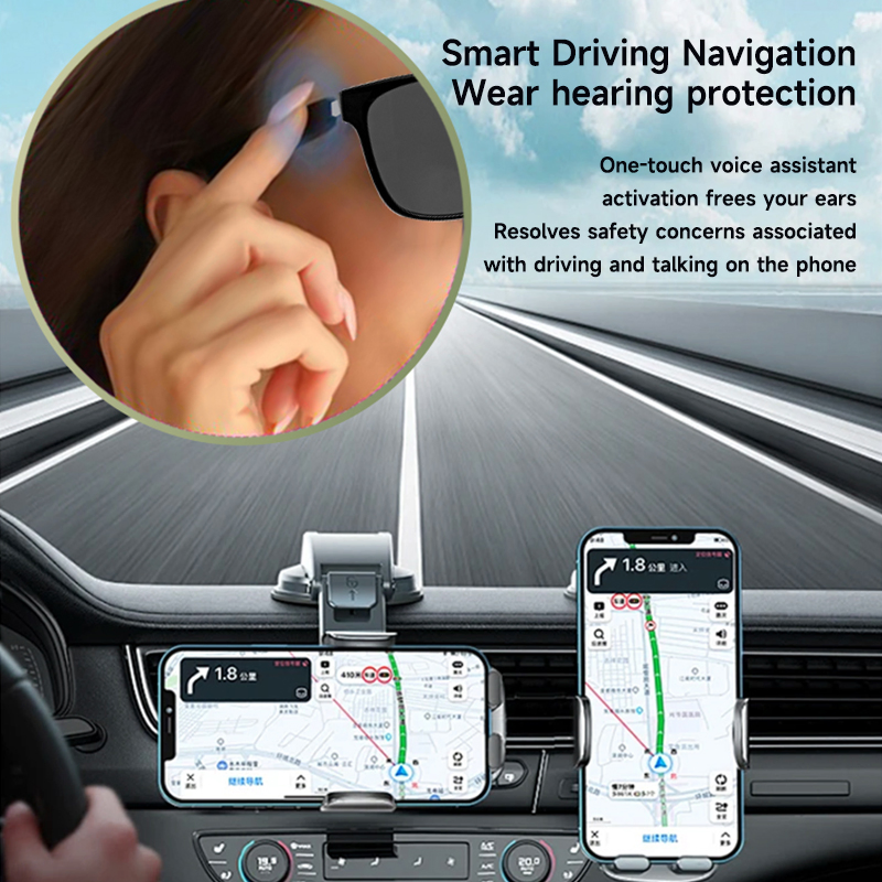 Wireless Speaker Headset Headphone Audio Bluetooth 5.4 Smart Sunglasses with Ai Translation