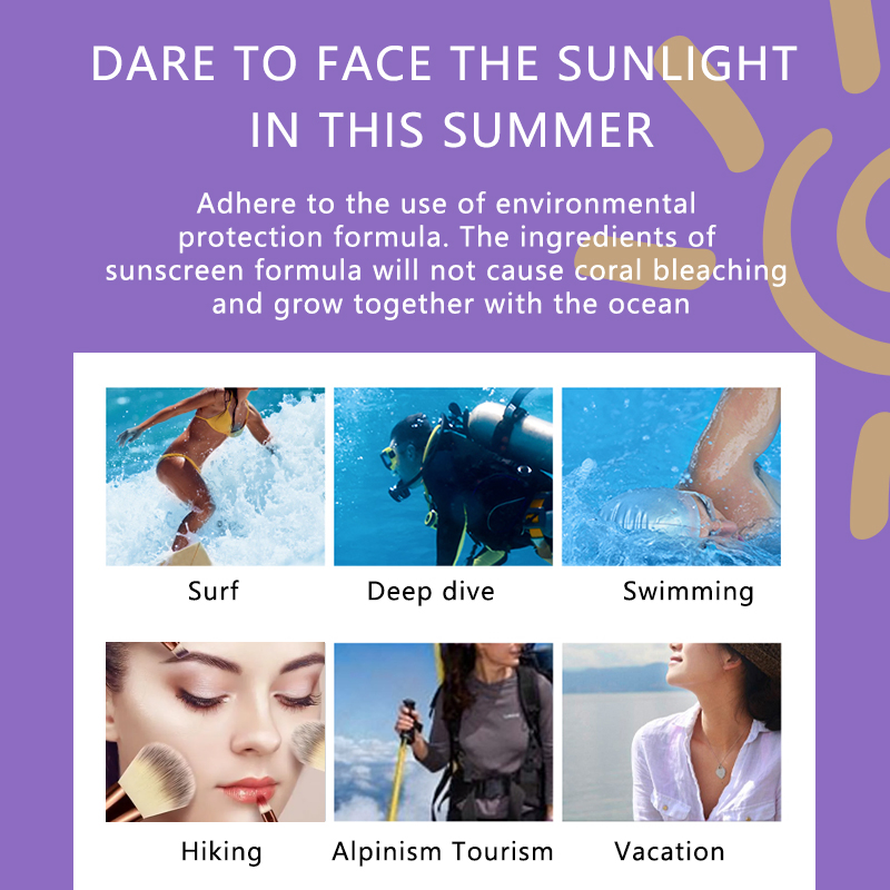 Wholesale Private Label SPF 50 Oil-Free and Zinc-Oxide Tinted Sunscreen for All Skin Types