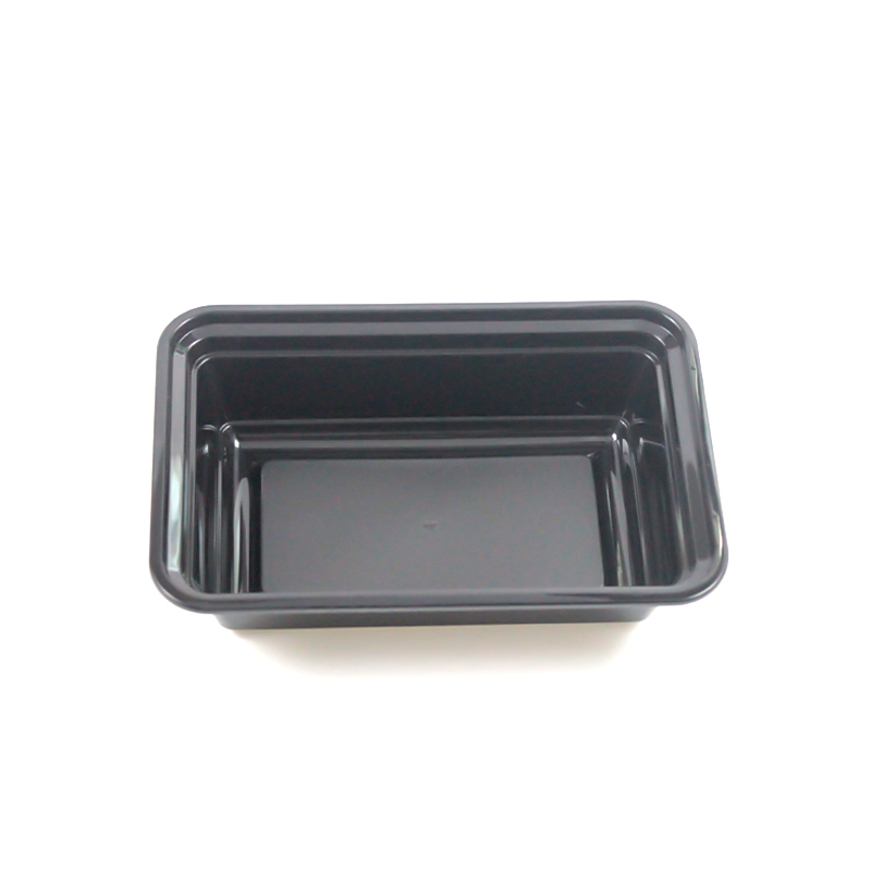 Wholesale Takeaway Disposable Plastic Tableware 220mm Length PP Plastic Rectangle Food Container with Lid Custom