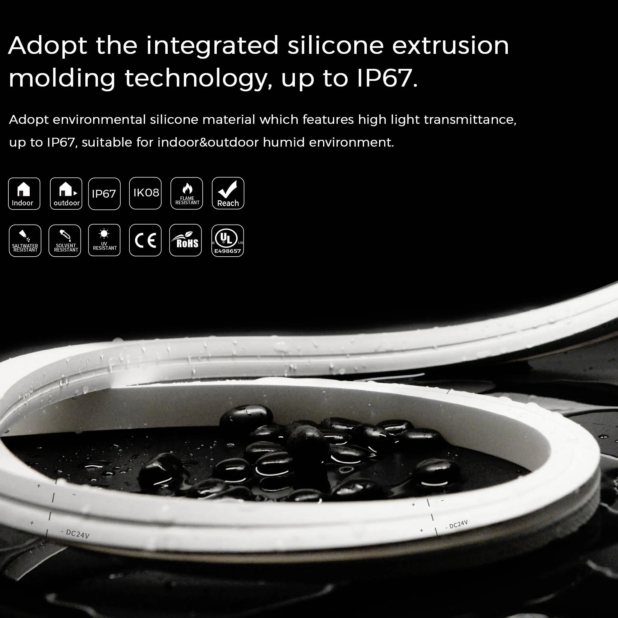 12V/24V Moulding LED Cove Line Groove Strip