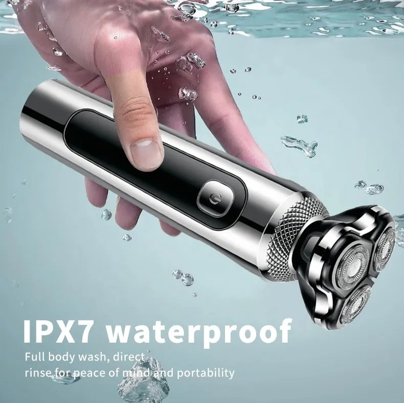 Electric Shaver Dry Wet Shavers Triple Blade Men's Beard Trimmer Home Use 3 in 1 Shaving