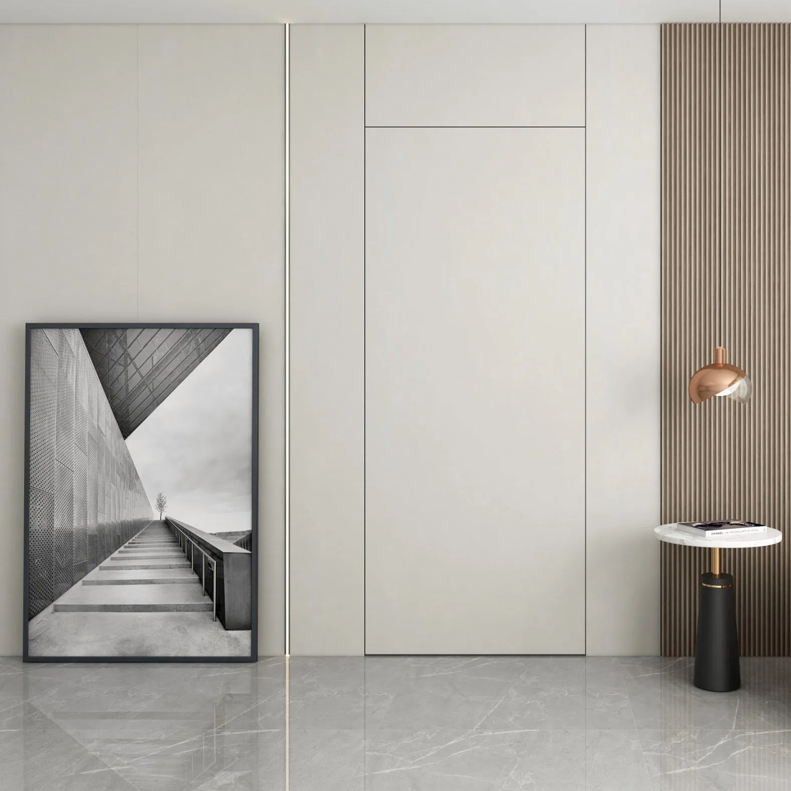 Indoor Decoration WPC Door Factory Quick Installation