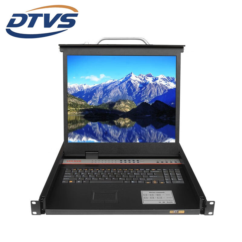 China Manufacturer 16-Port RJ45 Kvm Console 19" 1u Rackmount Cat5