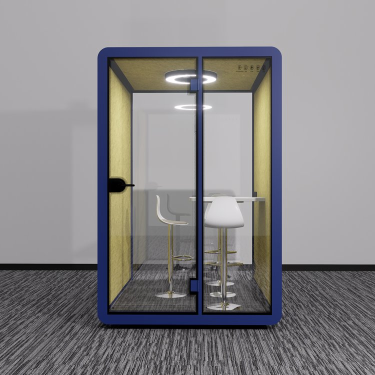 Soundproof Interview Room with Tables and Chairs for Hr Discussion