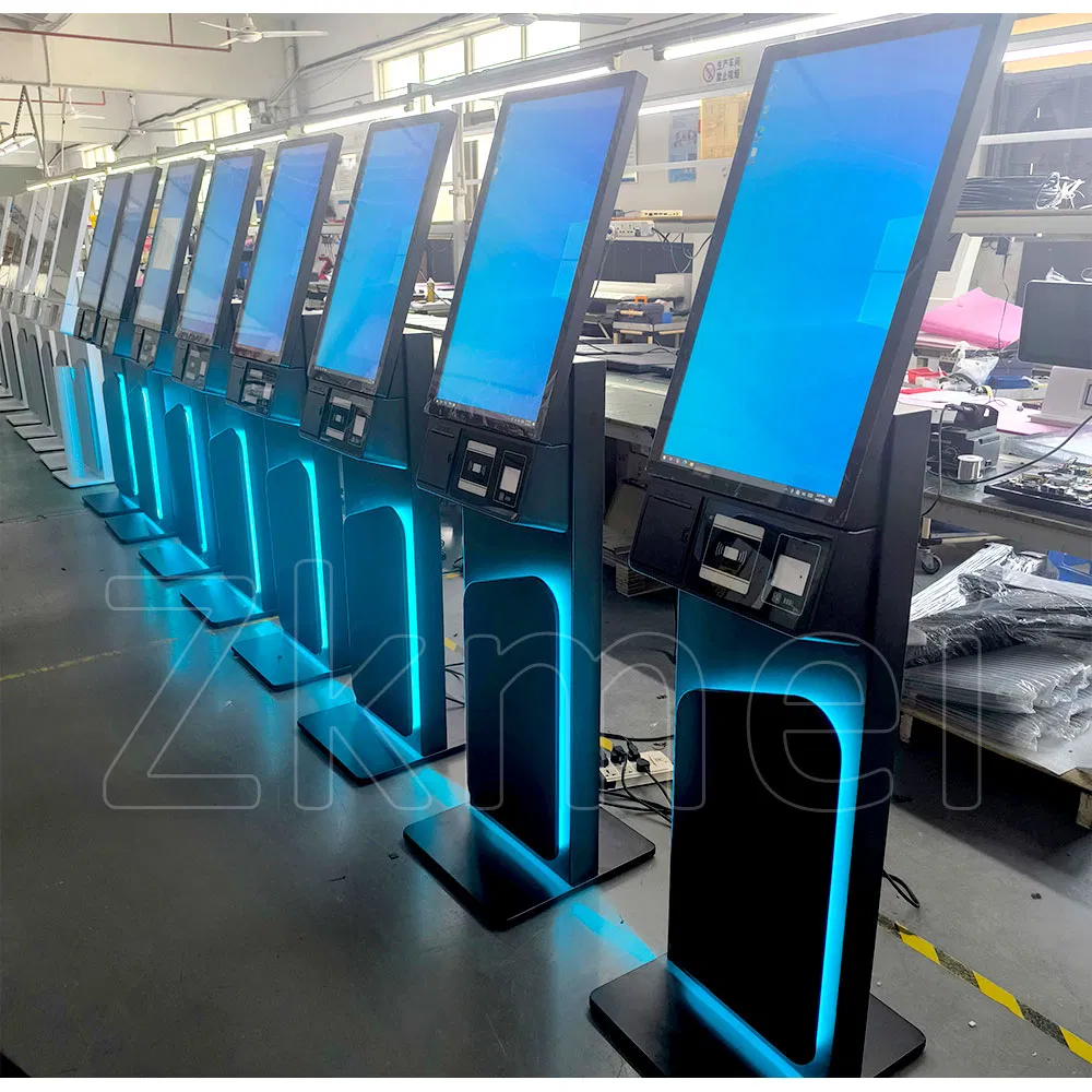 27 Inch Self Service Ordering Kiosk with Printer POS Stand Qr Code Payment Machine