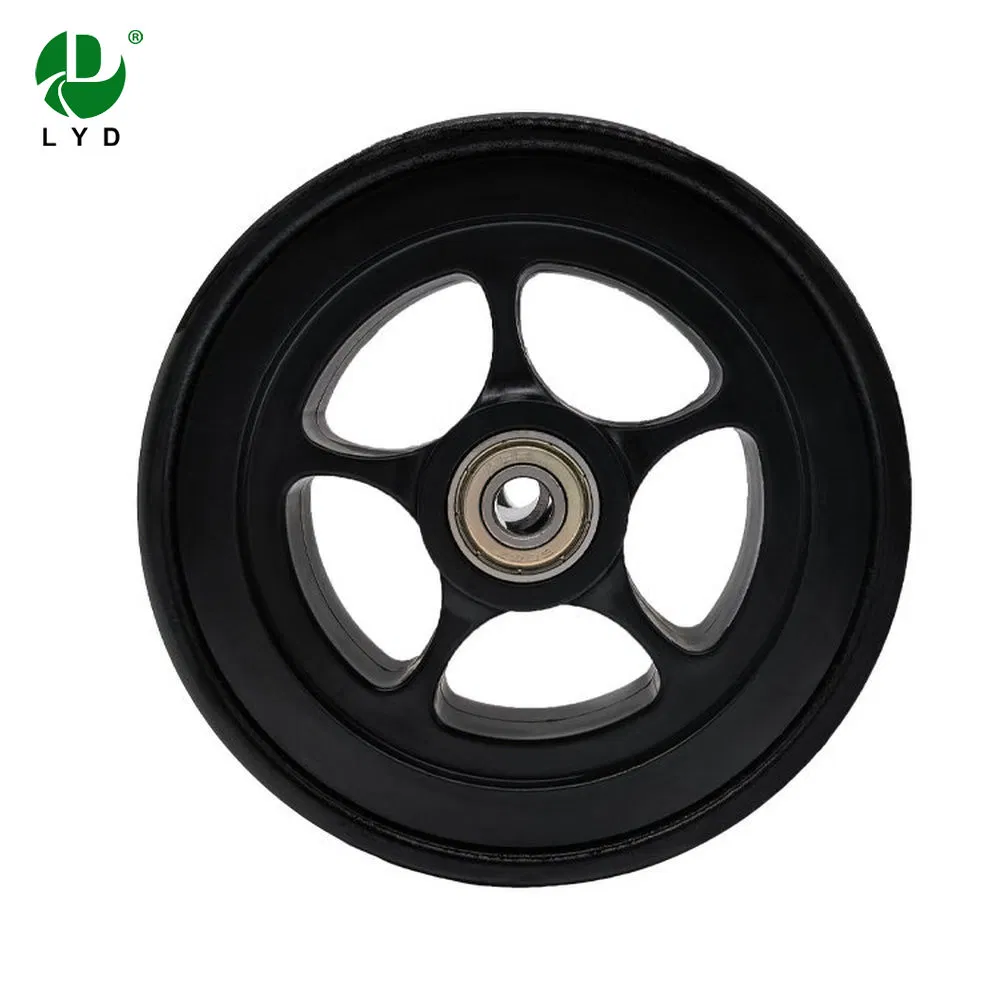 Soundless 0.24kg Net Weight 5 Inch PU Foam Luggage Caster Wheel