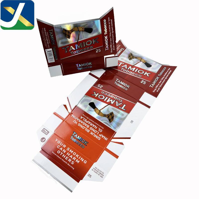 Custom Silver Cardboard Cigarette Box for *** Packaging