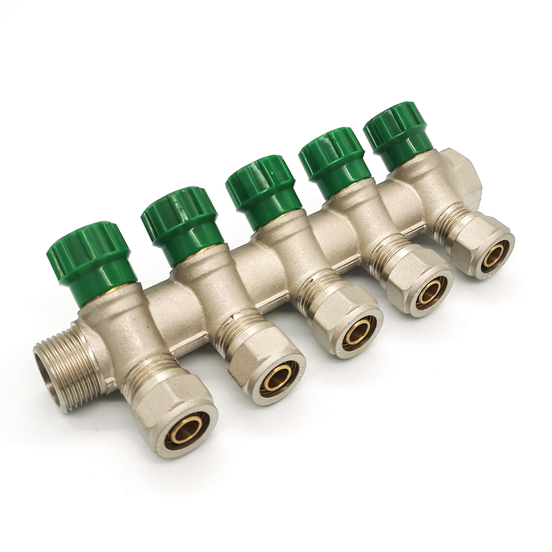 3/4 Inch 1/2" Pex Plumbing Manifold Floor Heating System Brass Water Manifold