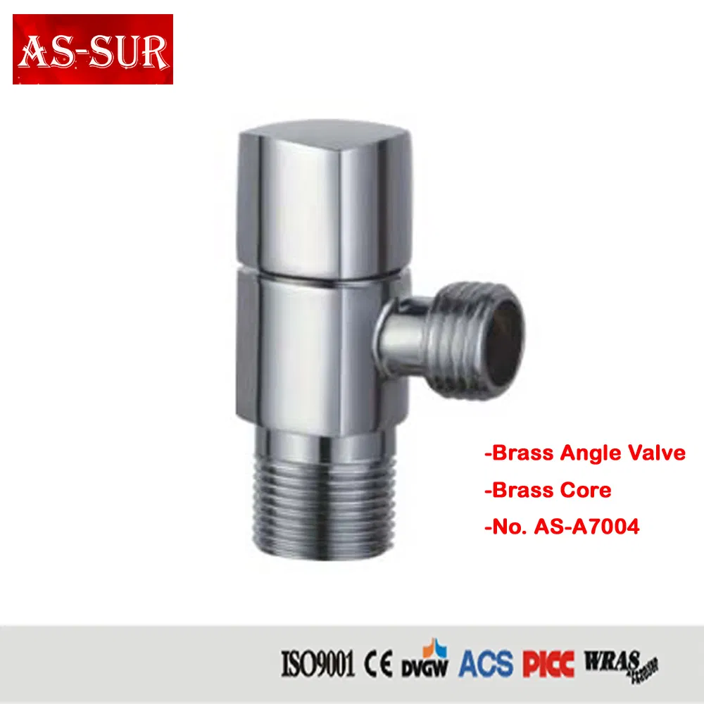 Polished Chrome Plated Brass Angle Valve with Filter A7004