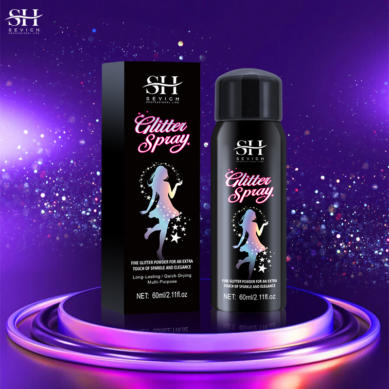 Body Glitter Mist Oil Shiny Glitter Spray Party Makeup