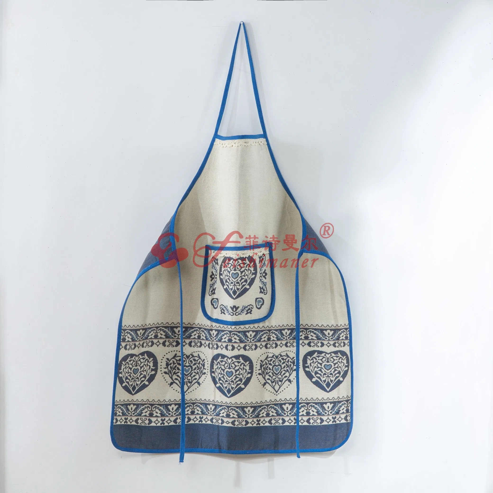 High Quality Cotton Hemp Baker Kitchen Chef Barista Garden Embroidered Aprons