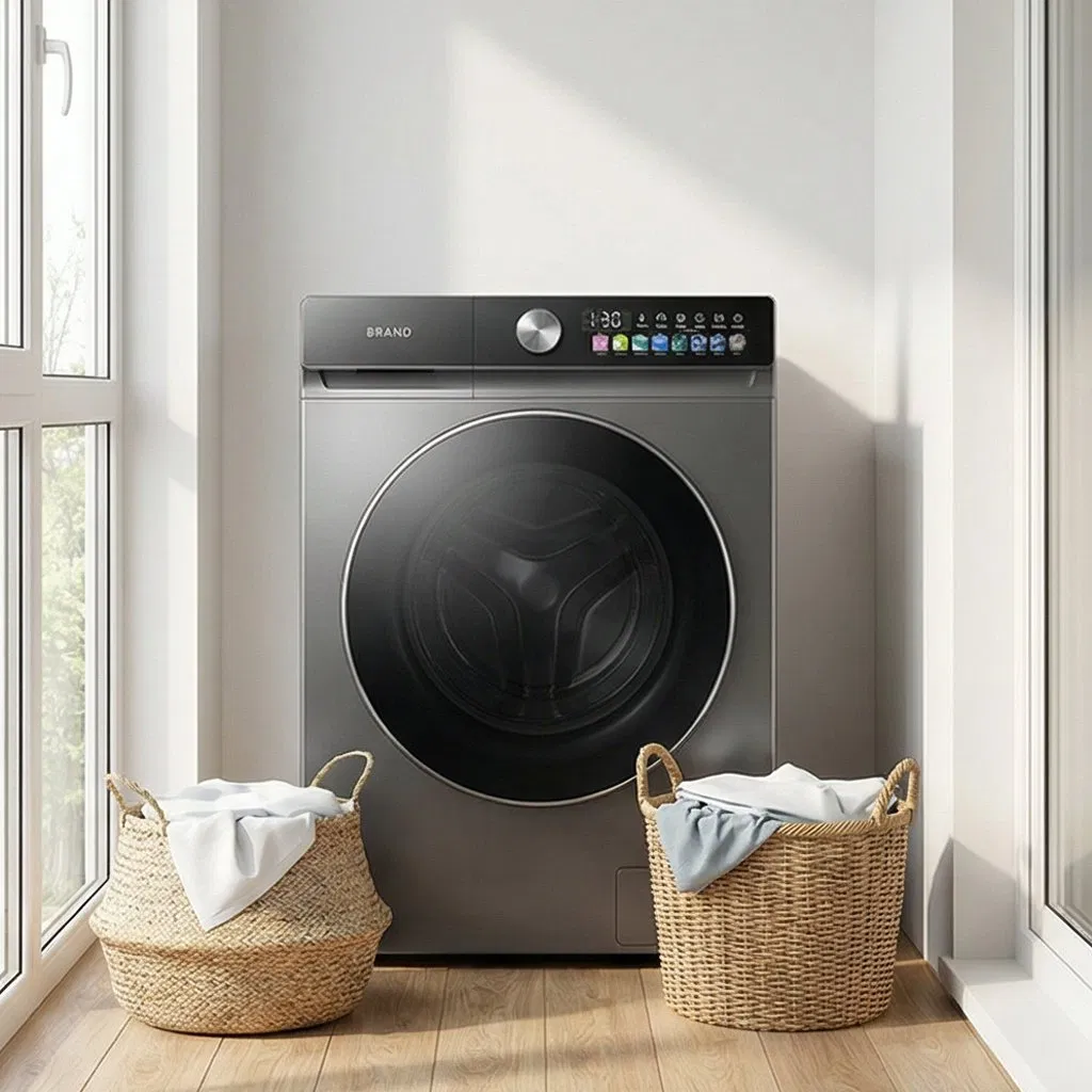 Energy-Efficient 10kg Premium Smart Washing Machine for Home Use
