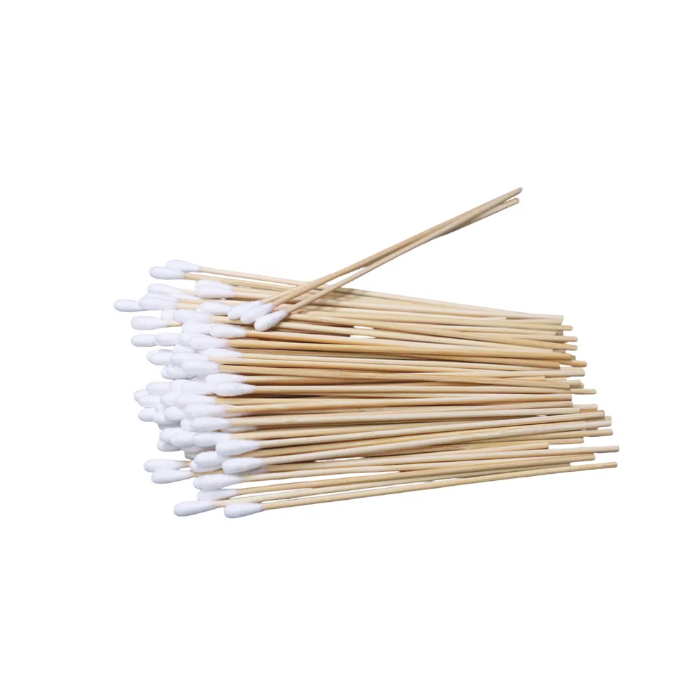 200PCS Pure Cotton Buds Ear Cleaning Swabs Bamboo Stick Cotton Buds Wooden Q-Tips