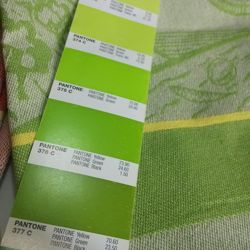 100% Cotton Green Jacquard Yarn Dyed Kitchen Towel with French Olive