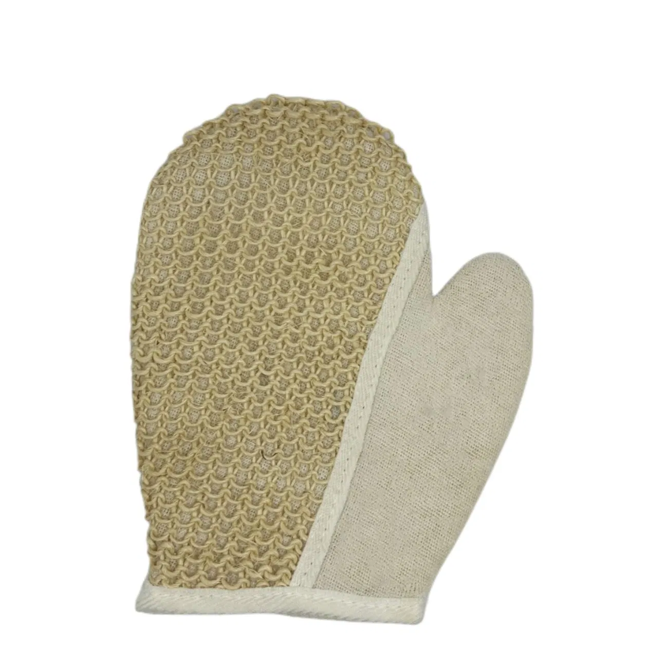 Eco Friendly Handmade Sisal Glove with Cotton Towel Bath Sponge