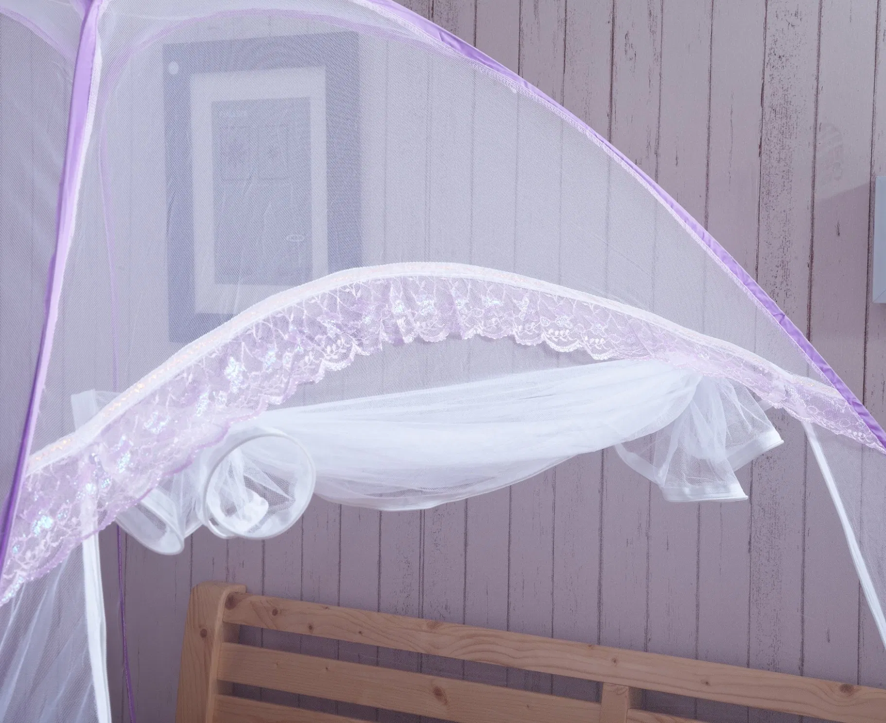 Pop up Bed Net Tent for Bedroom with Net Bottom, Portable Double Door Travel Folding Design Bed Canopy, Foldable