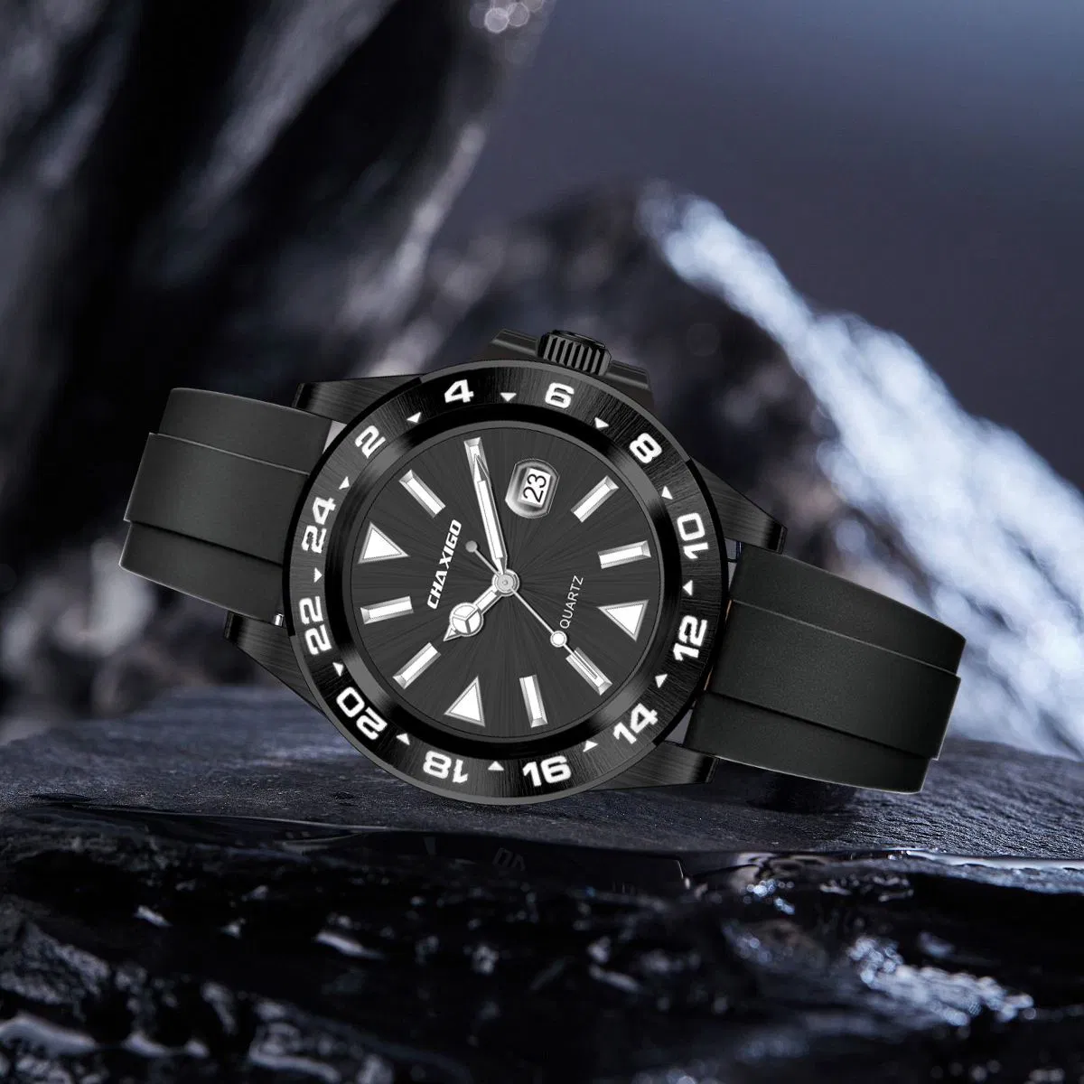 Fashion Waterproof Men's Watch Silicone Strap Sports Watch Luminous Casual Quartz Wristwatch