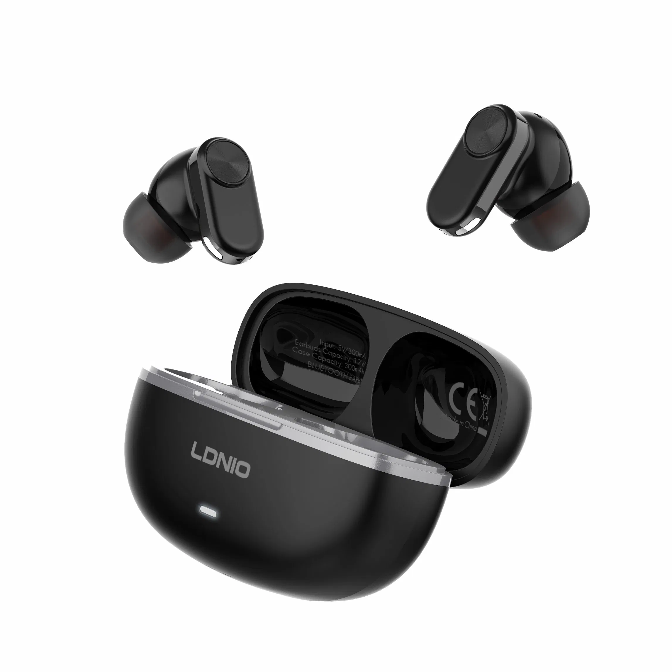 Ldnio T13 Noise Cancelling Tws Bluetooth Earphone in-Ear Sport Stereo Wireless Anc Earbuds Earphone Ipx-4 Waterproof Earphone 20h Play Time for Mobile Phone