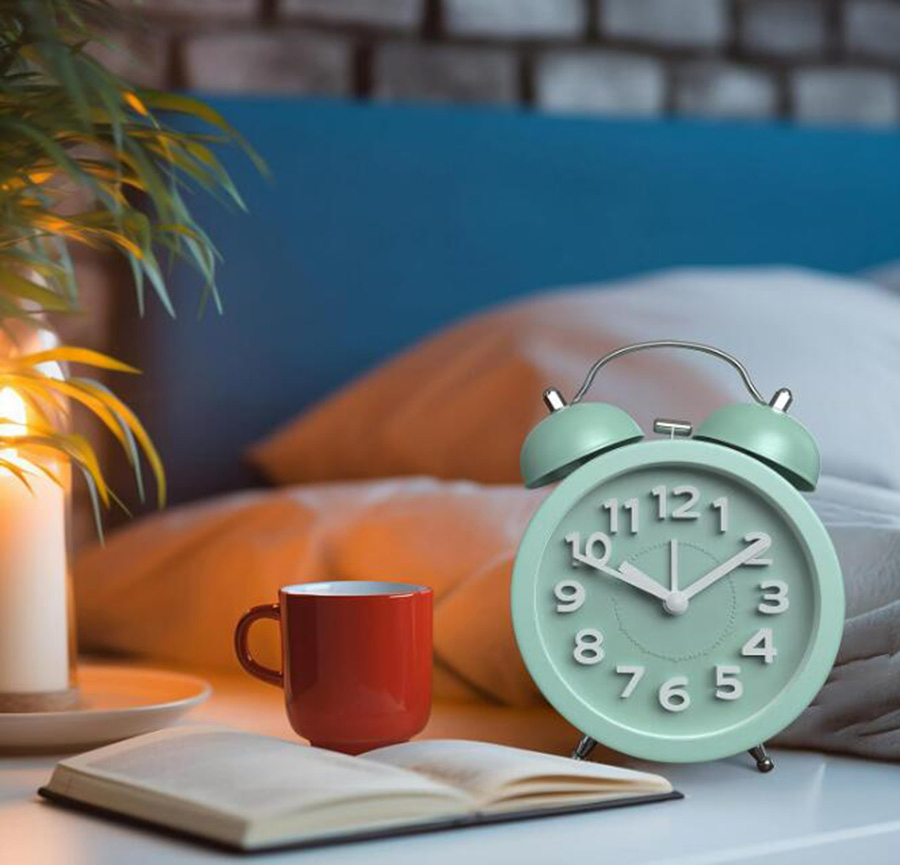 Mint Green Loud Alarm Clock Table Alam Clock for Children