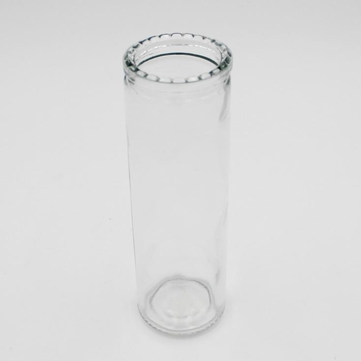 Supply 530ml Church Straight Seven-Day Candle Holder Glass Jar