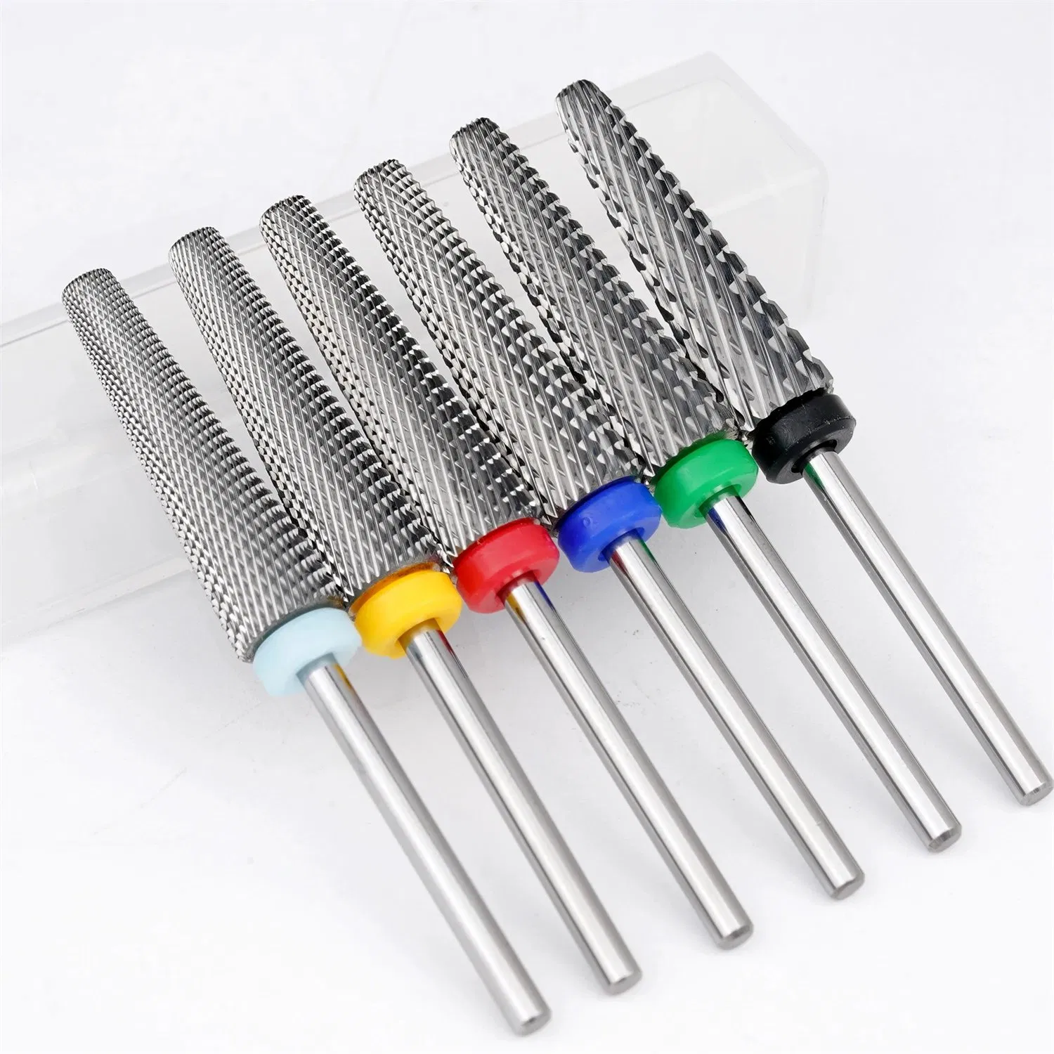 2.35mm Super Long 5 in 1 Tungsten Carbide Nail Drill Bits Cross Cut Uncoated Remove Hard Gel Manicure Tool