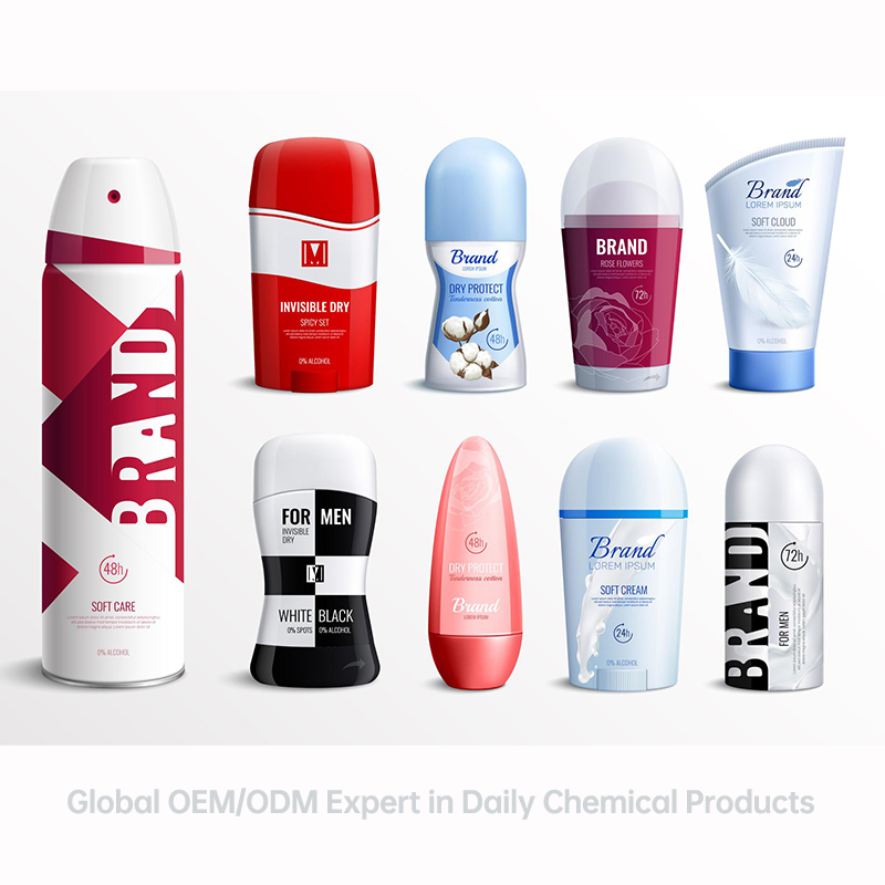Customizable Private Brand Antiperspirant Sprays and Deodorants