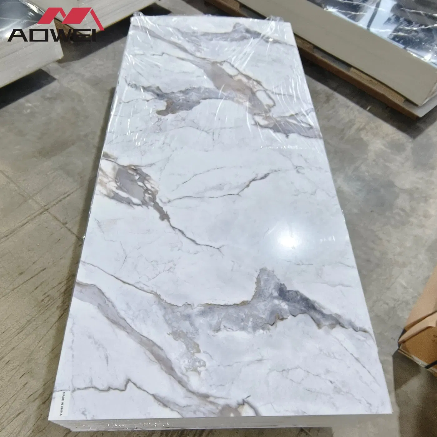 High Quality 1220*2800*3mm PVC WPC Marble Sheet Wall Panel for Indoor Decoration-Materials
