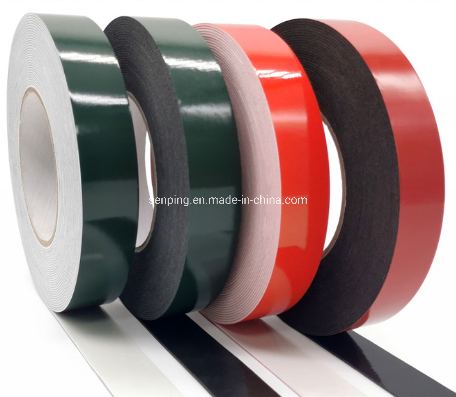 Window Foam Tape Car Foam Tape Heavy Duty Double-Sided Adhesive High Density Black Foam Tape for Glass Glazing