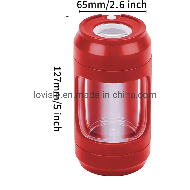 Mag Jar Herb Grinder LED Resin Grinder Rolling Tray Smoking Kit