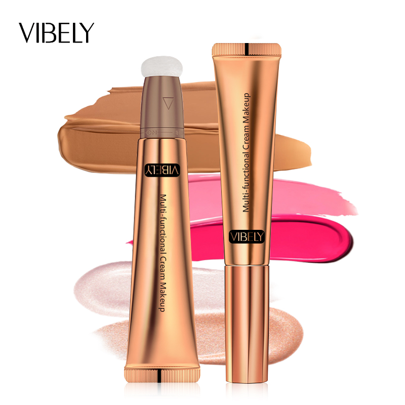 Waterproof Brightening Concealer Shimmer Multi-Functional Highlighter Contouring Liquid Blush