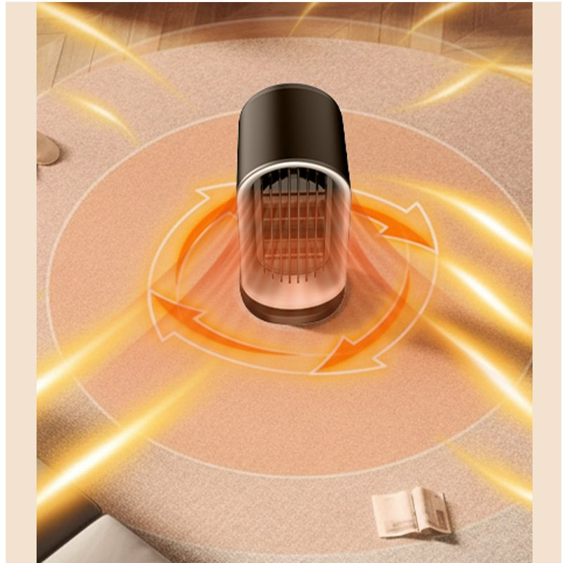 Compact High-Power 110V Desktop Heater for Quick Home Comfort