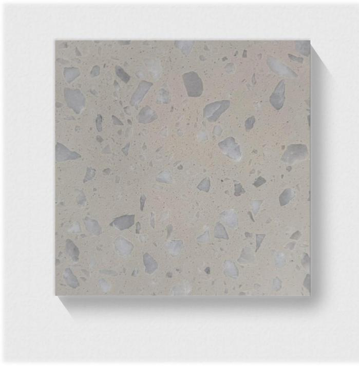 Light Luxury Grey Artificial Stone Terrazzo Tiles for Floor Tile/Washstand Tile/Wall Tile