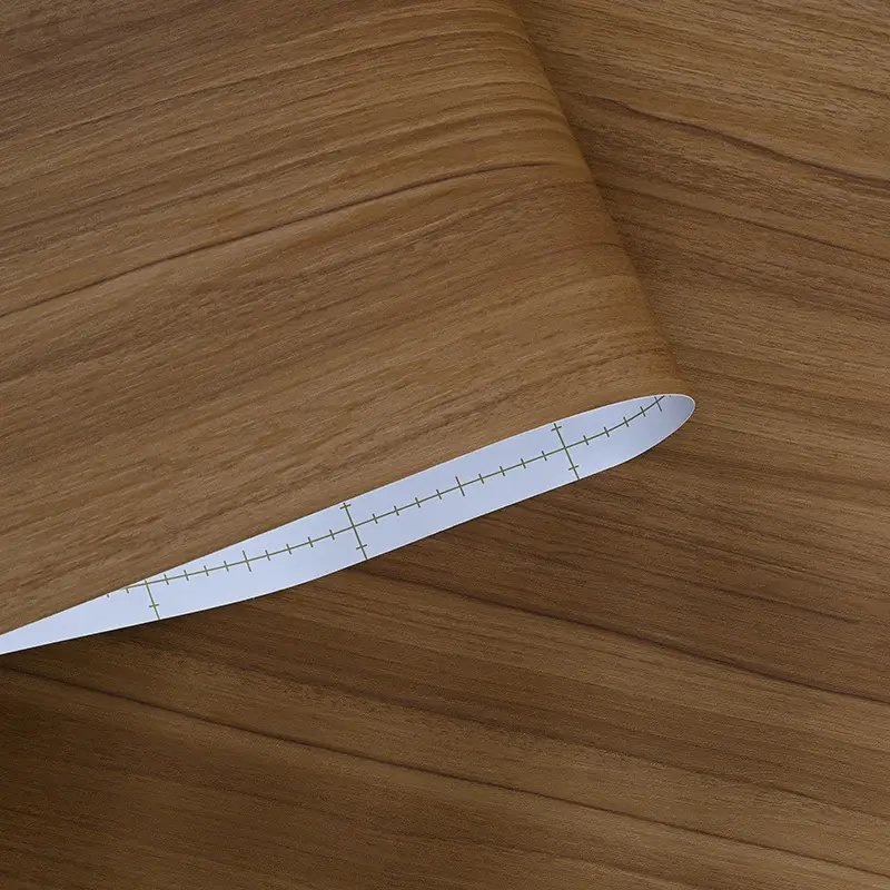 Factory Direct PVC Plastic Decorative Films Wood Grain Marble Design Matte Finish Interior Door Furniture Wall Panel Decking