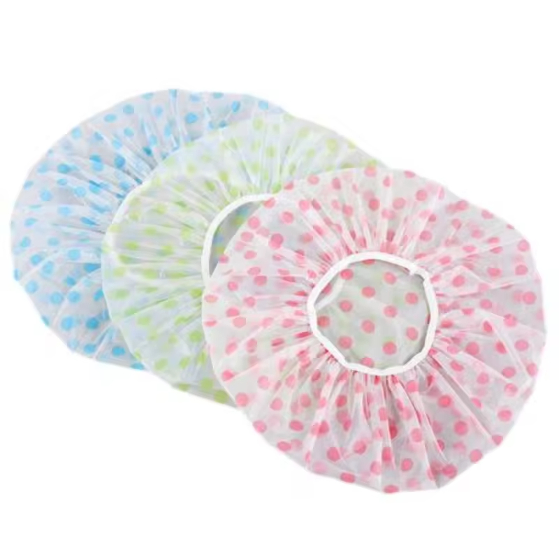High-Quality Adorable Reusable Waterproof Bathing Cap Elastic Band Shower Cap