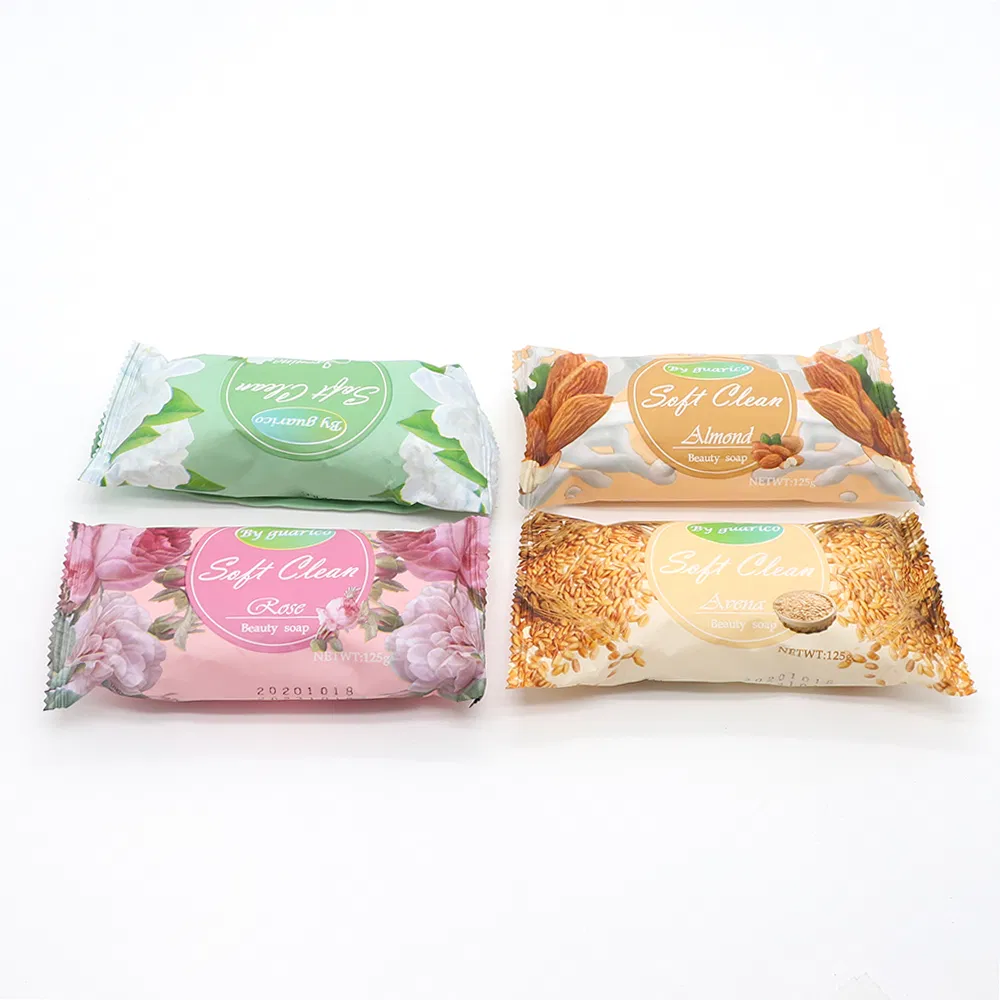 125gr Beauty Soap Jabon Natural Lemon Rose Perfume Savon Soft Clean Customized Soap Bar Factory