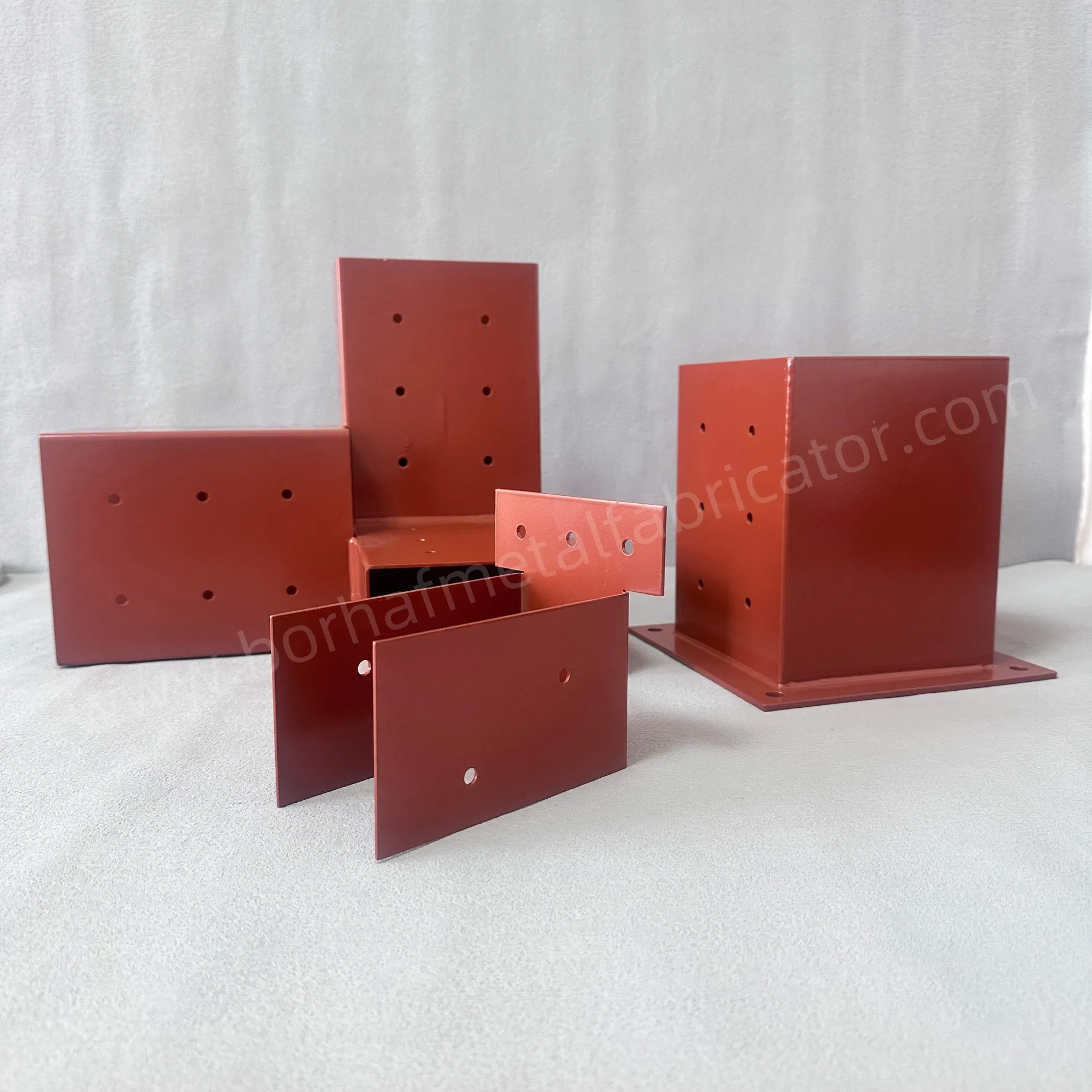 Steel Adjustable Angle Pergola Gazebo Brackets for 3 Post Wood Beam