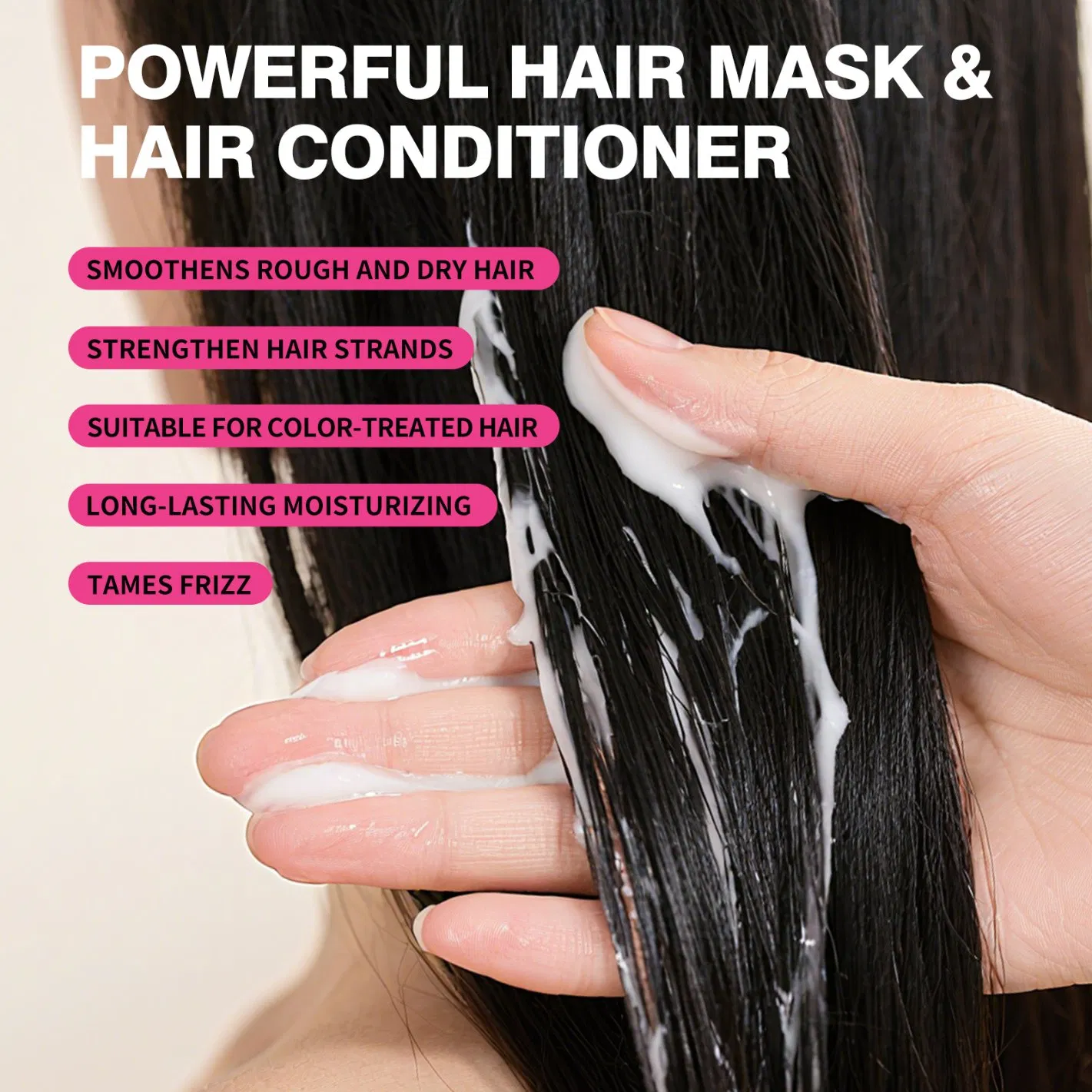 Professional Salon Keratin Herbal Smoothing and Repairing Hair Mask for Damaged Hair