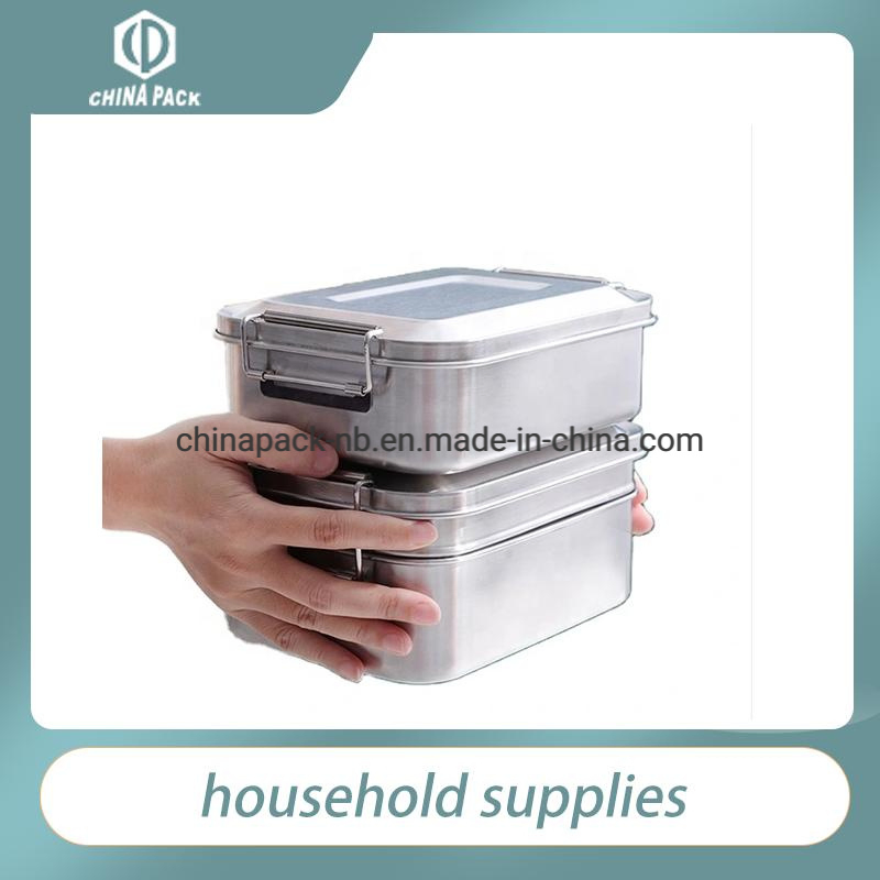 Stainless Steel Single/Double Layers Lunch Box; Eco Leakproof Lunch Box Stainless Steel Portable Lunch Box