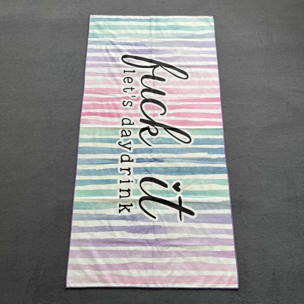 Microfiber Lightweight Quick Dry Beach Towel Sand Free Compact RPET Recycled Beach Towel