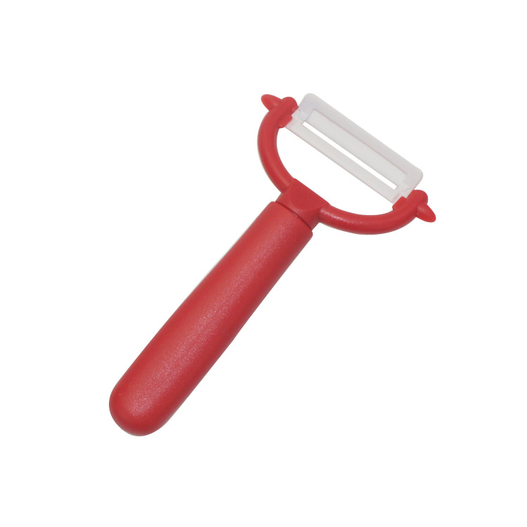 Kitchenware Apple Potato Vegetable Fruit Promotional Ceramic Peeler with Plastic Hand
