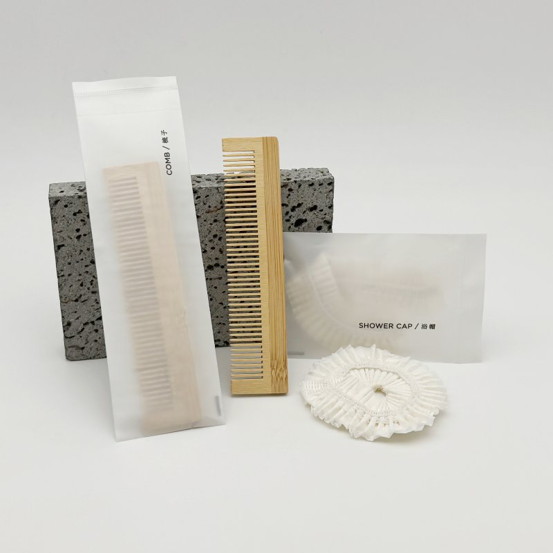 OEM Eco-Friendly Disposable PLA Biodegradable Guest Toiletries Accessories Set for Hotel Bathroom