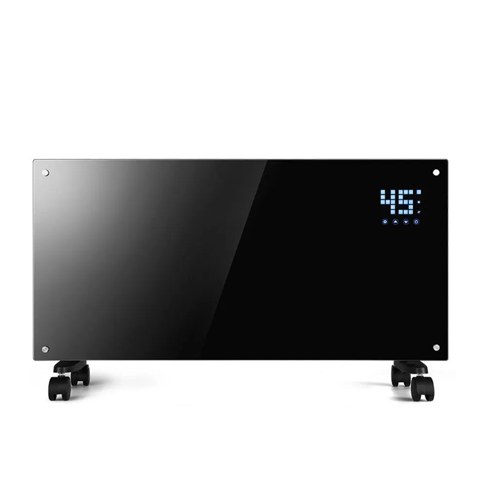 Electric Fast Heating Slim Curved Glass Infrared Convector Heater for House Use