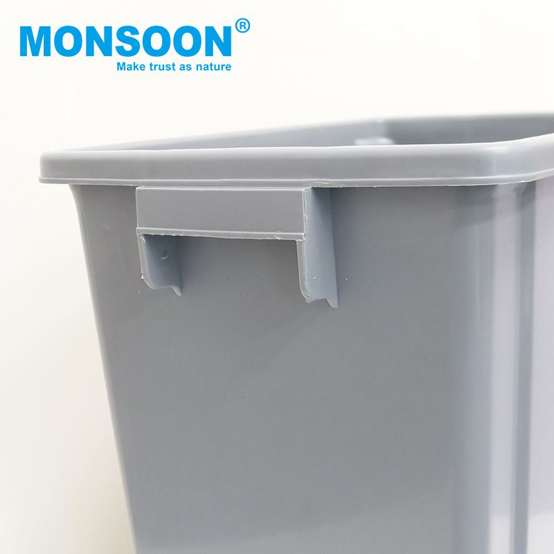 Kitchen Fitting Cabinet PP Dustbin Single Waste Container Storage Under Mount Slide Pull-out Indoor Soft Closing Single Trash Garbage Bin