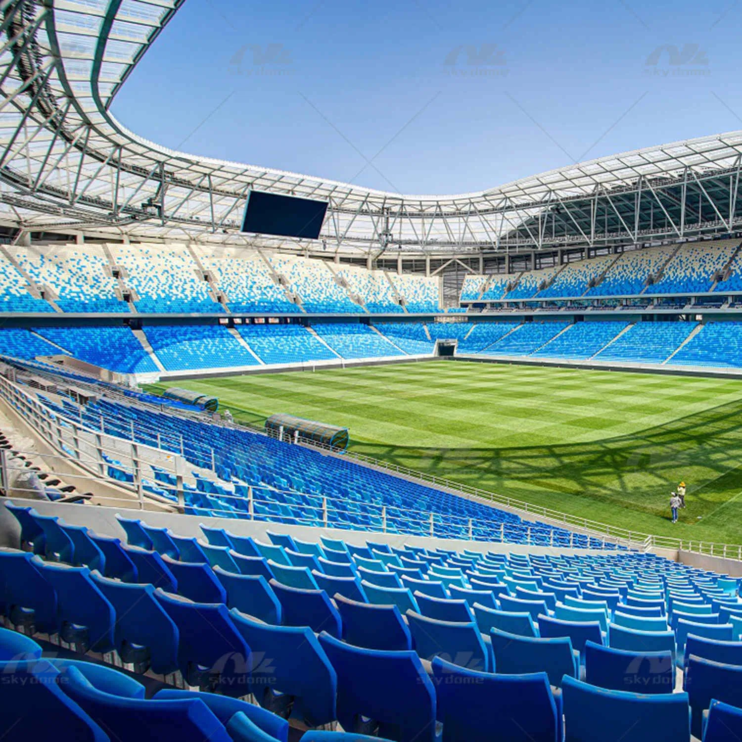 Custom Steel Air Membrane Structure for Football Stadium