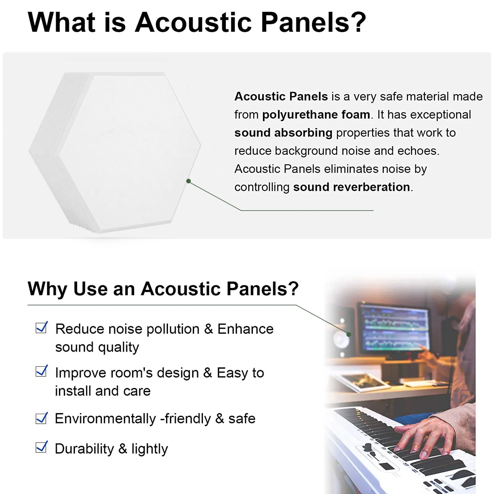 Premium Polyester Fiber Acoustic Diffuser Panels for Sound Control