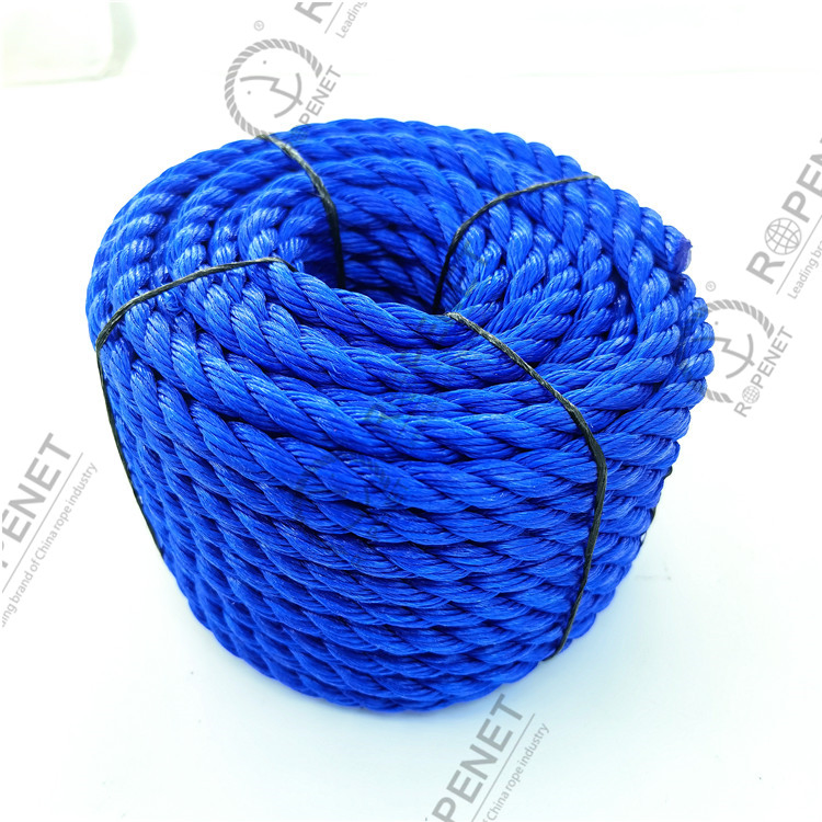 Wholesale 8mm Polypropylene Ropes Twisted Yellow Color in Stock
