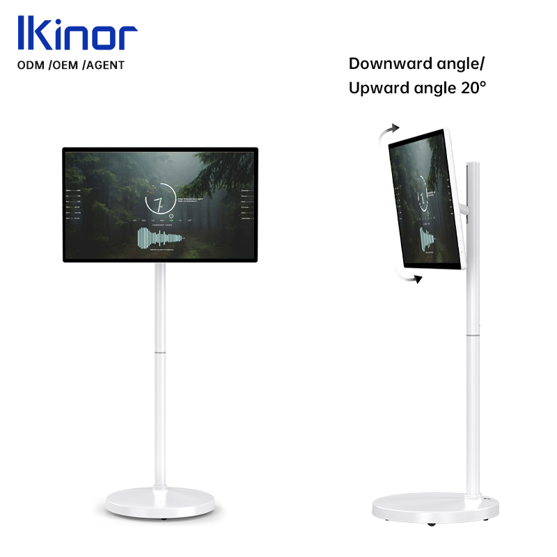 32-Inch Smart Android Portable TV Touch Screen Rechargeable Rotating Video Panel for Meeting Entertainment Education Sessions