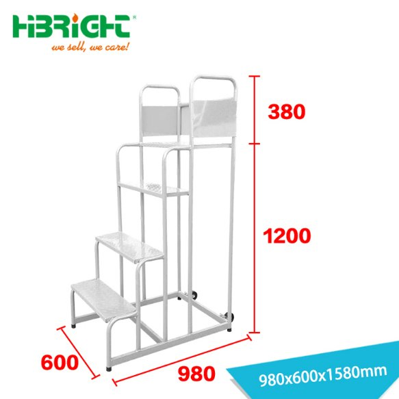 Clambing Ladder Truck Hand Trolley with Wheels