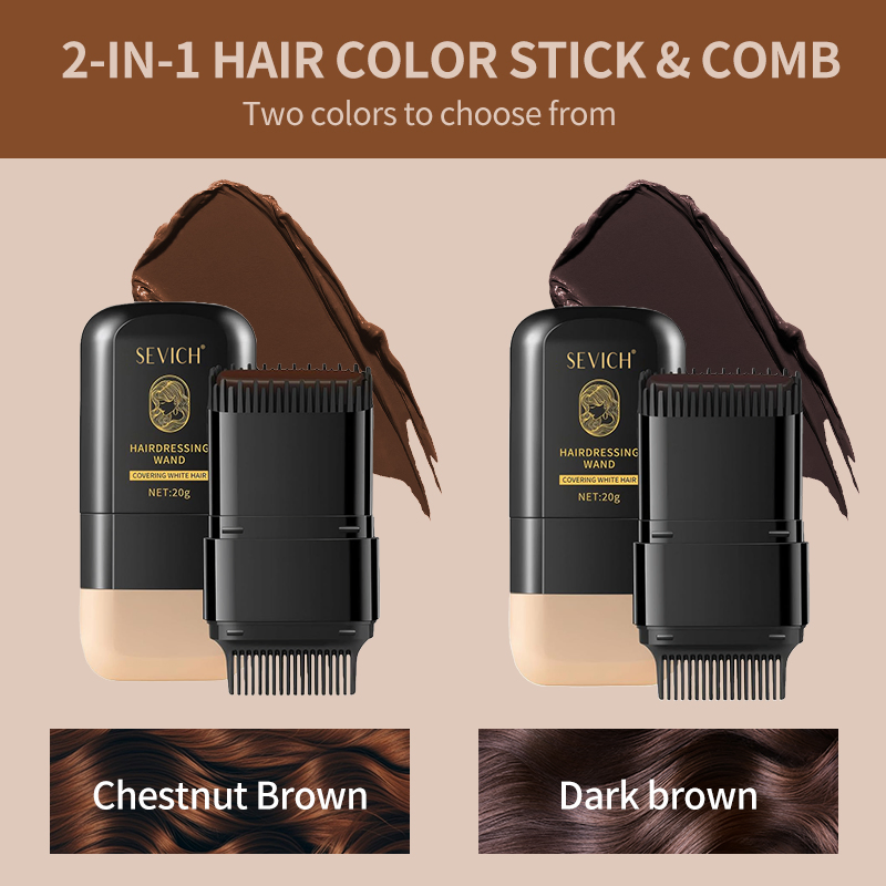 Custom Logo 20g Black Hair Cream Magic Root Touch Cover up Gray Hair to Black Hair Dye Color Conceals