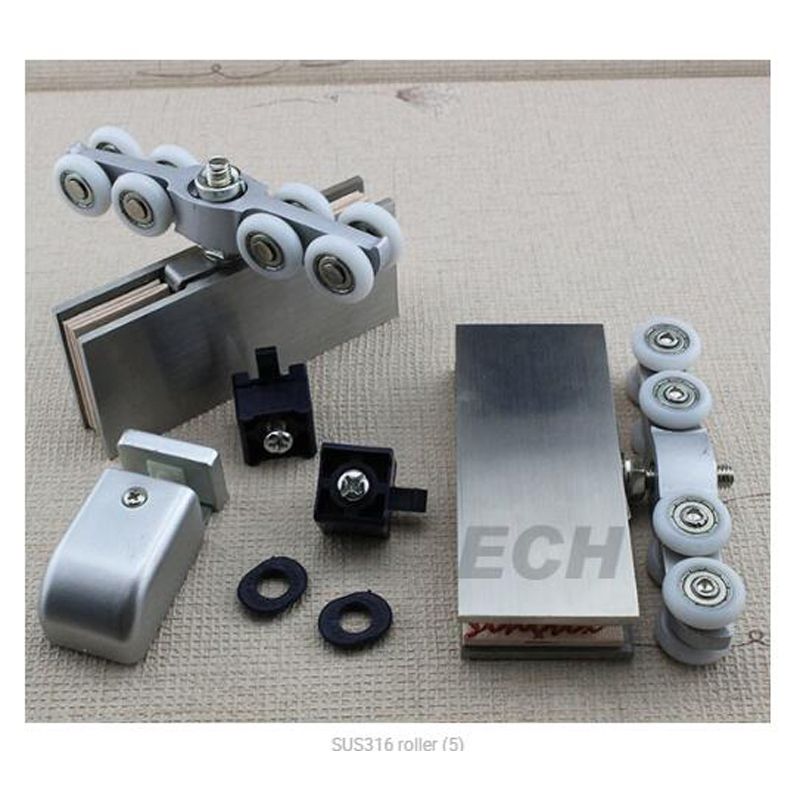 Good Quality Glass Sliding Roller 316 Stainless Steel Roller System